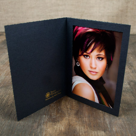 5x7 Senior Slip-In Folder Ebony 5x7 Senior Slip-In Folder Ebony